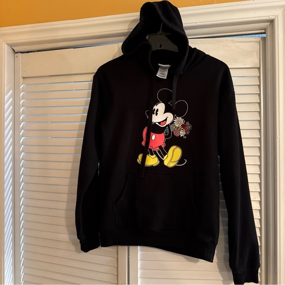 Disney Black Hoodie with Mickey Mouse Design - Picture 1 of 13